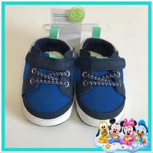 CARTER'S Baby Boys Shoes navyblue/royal blue 0-3M